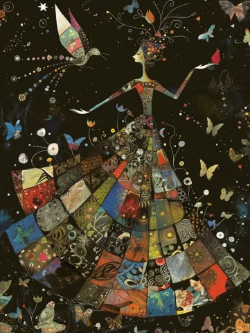 Patchwork of Happiness by Descent